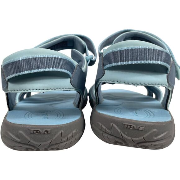 TEVA Tirra Sandals Size 7Y Youth 7 Alaskan Blue Gray Strappy Hiking Adventure - Picture 3 of 16